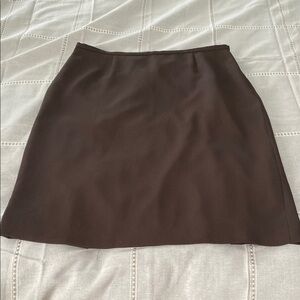 Rena Rowan Brown Pencil Skirt with Slit